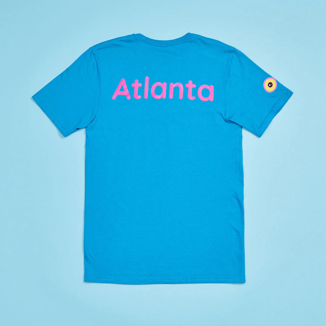 Blue Sloomoo Atlanta Adult T-Shirt - Image 2