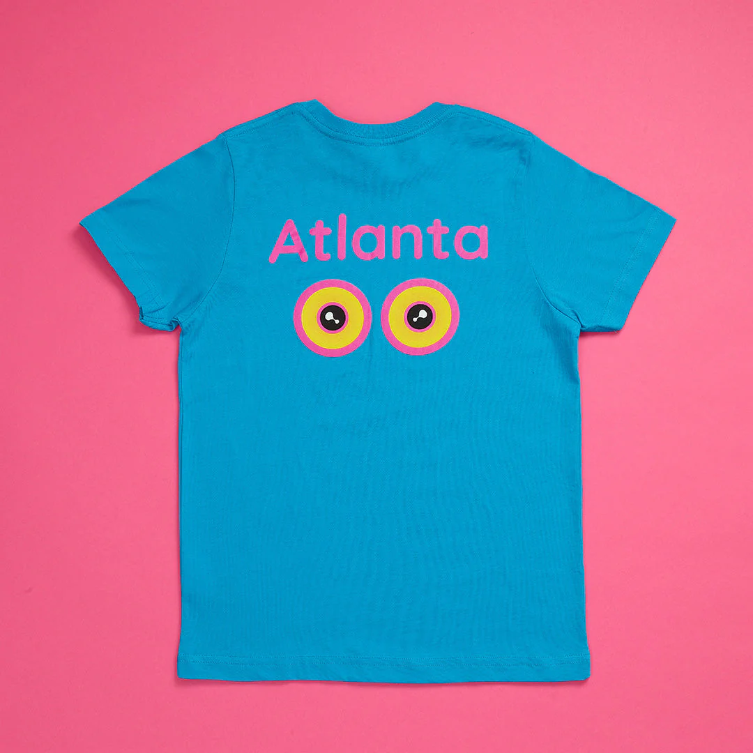 Blue Sloomoo Atlanta Youth T-Shirt - Image 2
